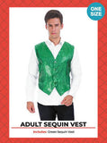 Load image into Gallery viewer, Mens Green Sequin Vest - The Base Warehouse