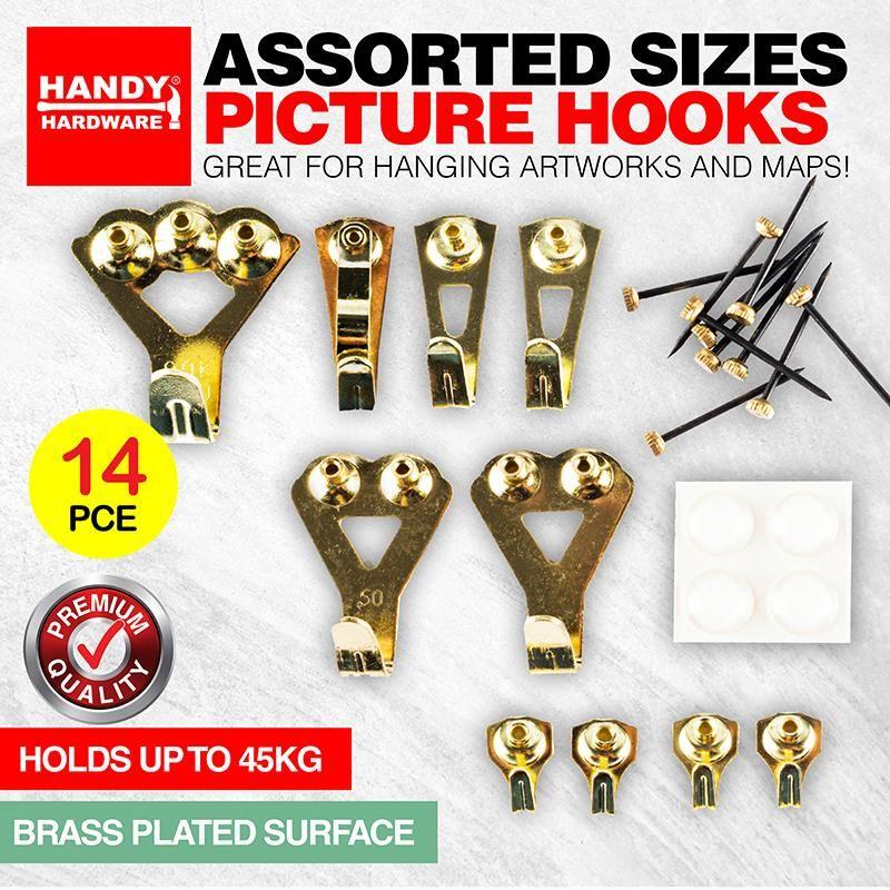 14 Piece Assorted Picture Hooks