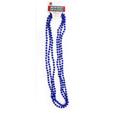 3 Pack Blue Neon Beaded Necklace - The Base Warehouse