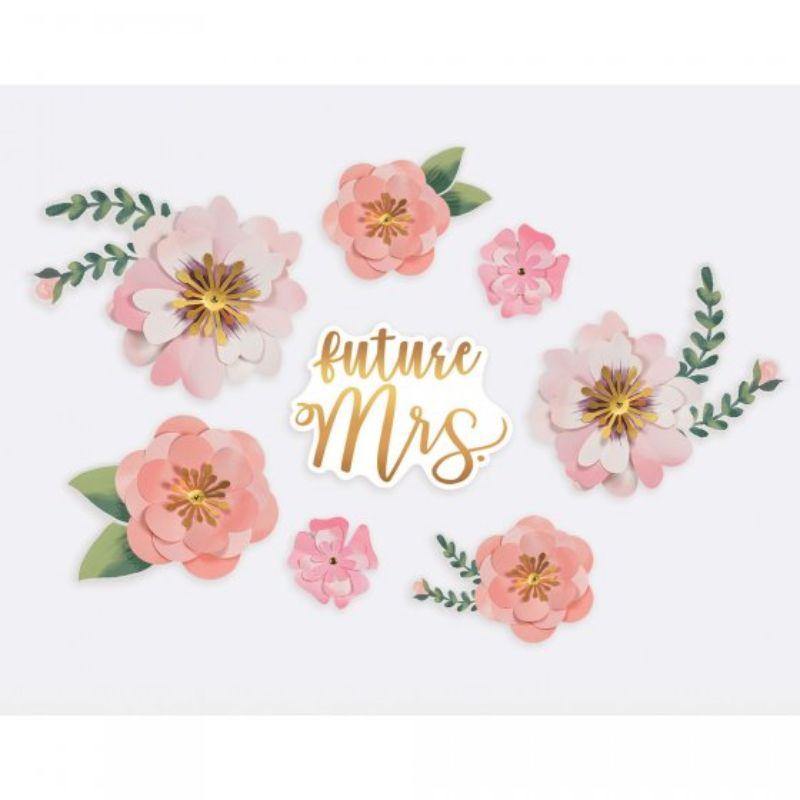 Mint To Be Floral Backdrop - The Base Warehouse