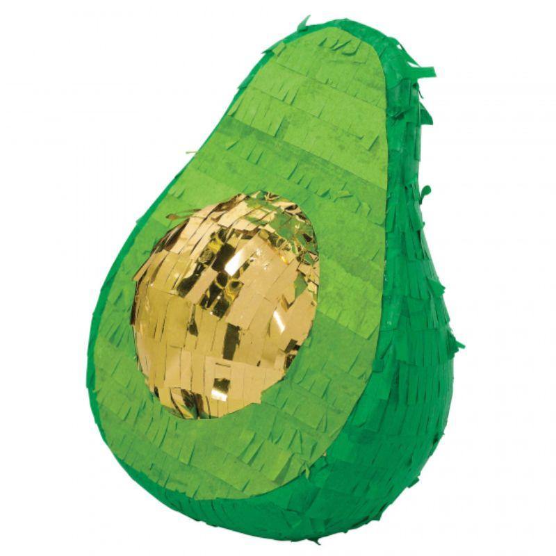 Fiesta Mini Avocado Pinata Decoration - 15cm x 12cm - The Base Warehouse