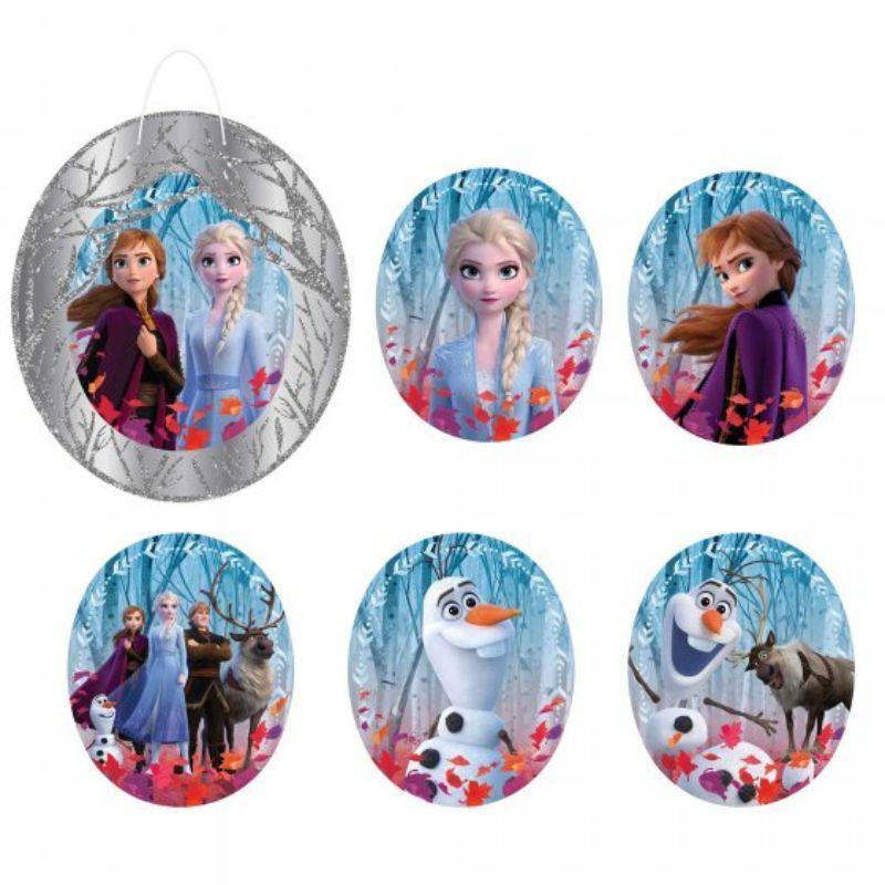 Frozen 2 Glitter Decorating Kit - 1 x Frame, 6 x Cutouts and Foam Tape - The Base Warehouse