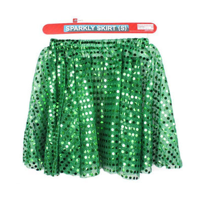 Adult Green Sparkly Skirt - Small - The Base Warehouse