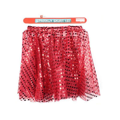 Adult Red Sparkly SKirt - Medium - The Base Warehouse