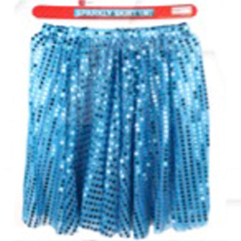 Adult Light Blue Sparkly Skirt - Medium - The Base Warehouse