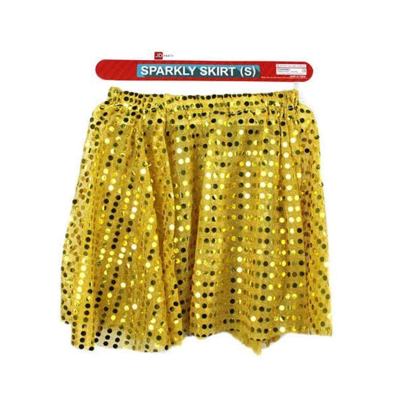 Adult Gold Sparkly Skirt - Medium - The Base Warehouse