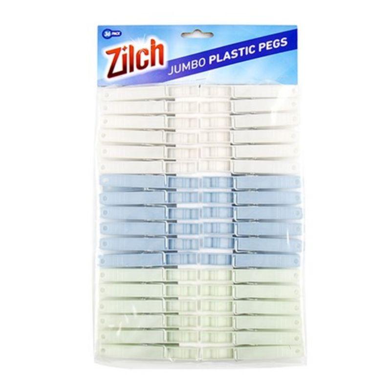 36 Pack Jumbo Plastic Pegs