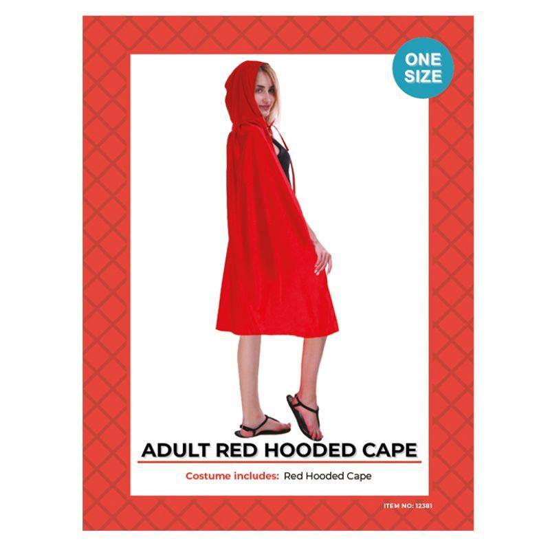 Adult Little Red Riding Hooded Cape - The Base Warehouse