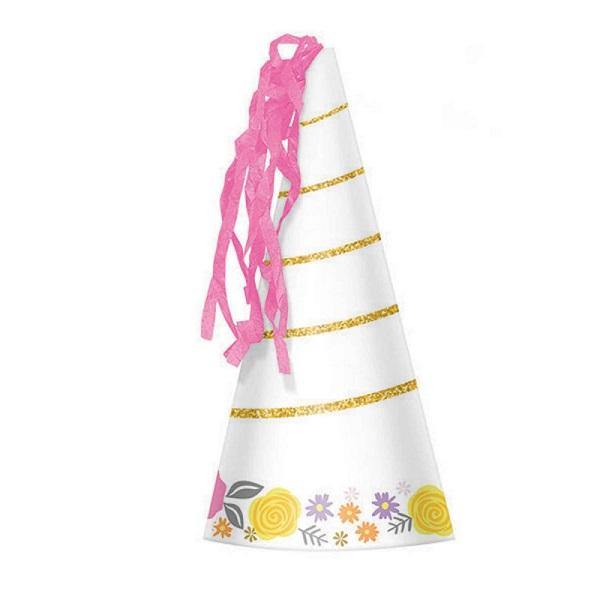 8 Pack Magical Unicorn Horn Party Hat