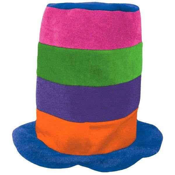 Rainbow Tall Top Hat