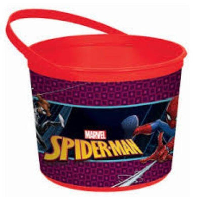 Spiderman Webbed Wonder Favor Container - 12cm x 16cm - The Base Warehouse
