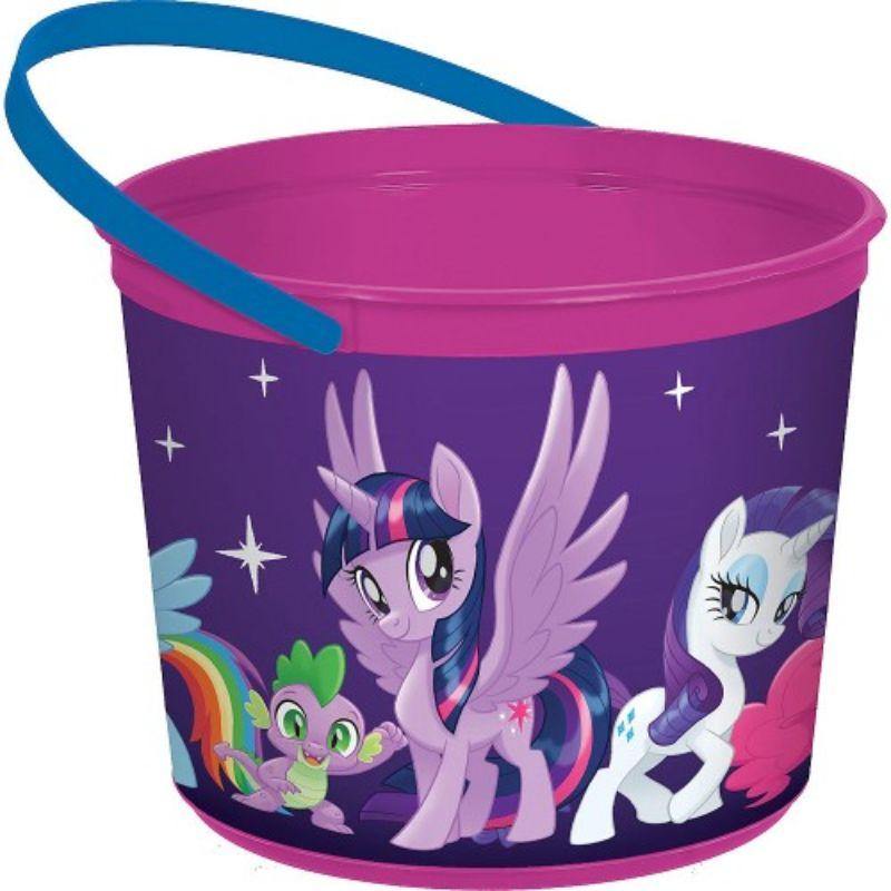 My Little Pony Adventures Plastic Favor Container - 12cm x 12cm - The Base Warehouse