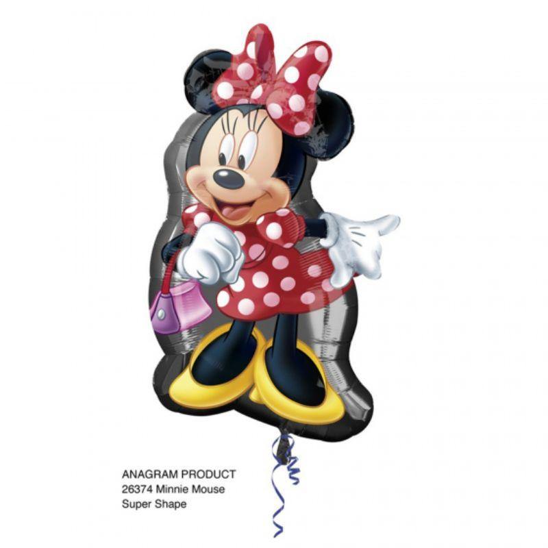 SuperShape XL Minnie Full Body Foil Balloon - 48cm x 81cm - The Base Warehouse