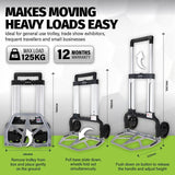 Load image into Gallery viewer, Heavy Duty Foldable Hand Trolley - 125kg Capacity