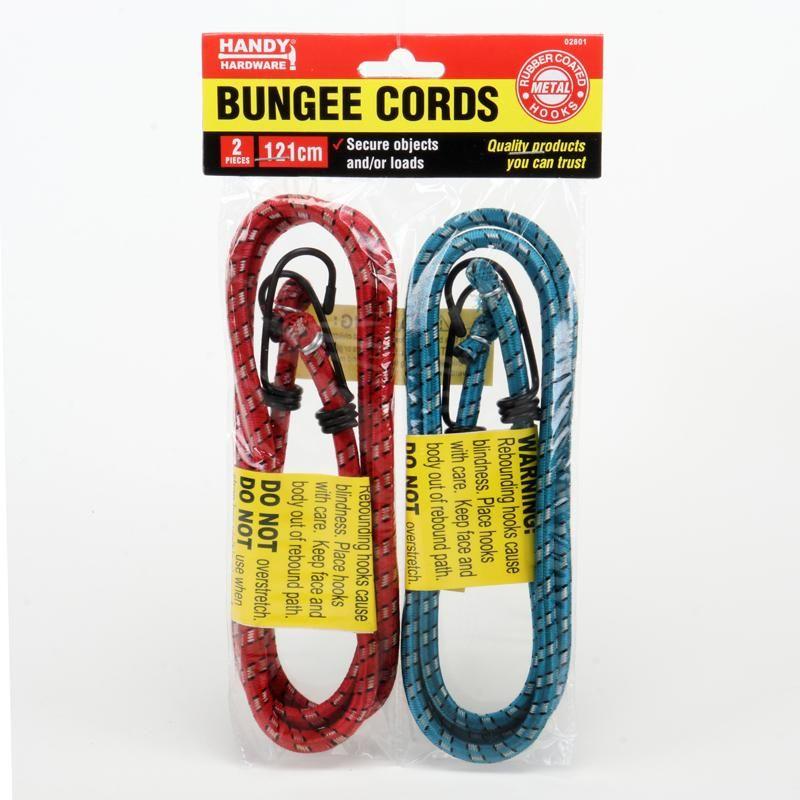 2 Pack Bungee Cords - 121cm