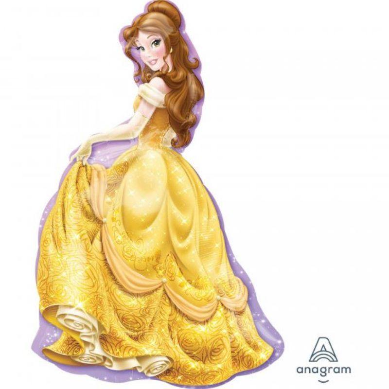 SuperShape XL Disney Princess Belle Foil Balloon - 60cm x 99cm - The Base Warehouse