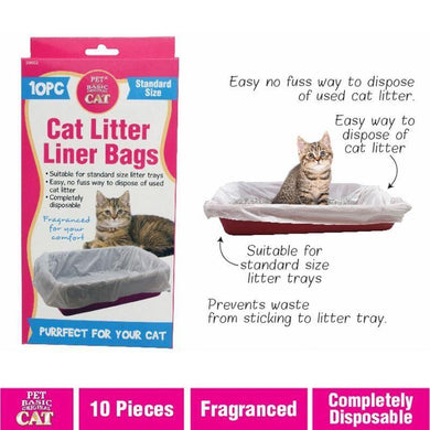 10 Pack Cat Litter Liner Bags - The Base Warehouse