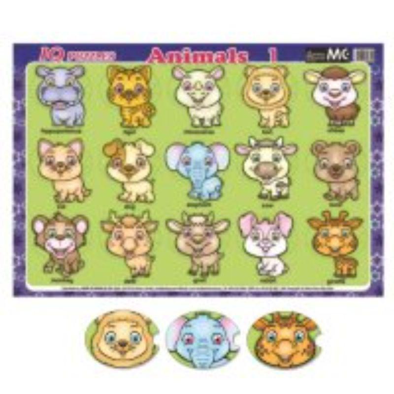 IQ Puzzles Animals 1 - 380mm x 270mm x 5mm