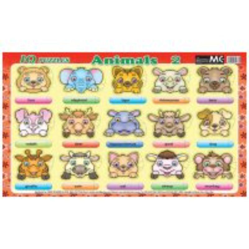 IQ Puzzles Animals 2 - 380mm x 270mm x 5mm