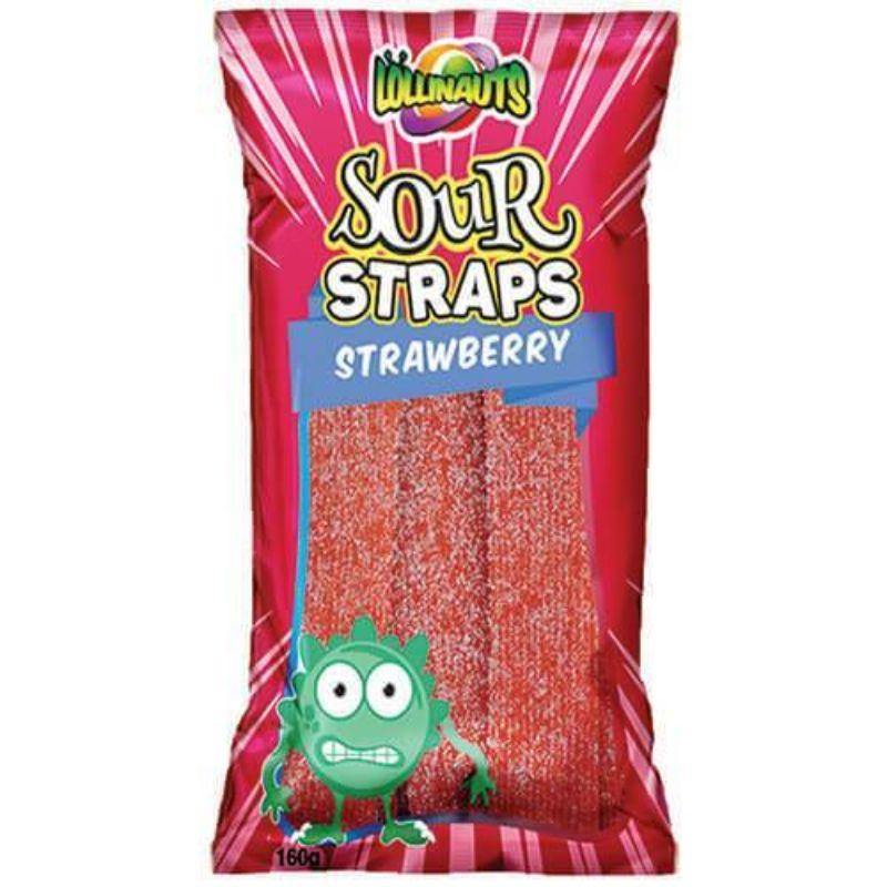 Strawberry Sour Straps - 160g