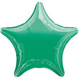 Load image into Gallery viewer, Metallic Green Star Foil Balloon - 45cm - The Base Warehouse