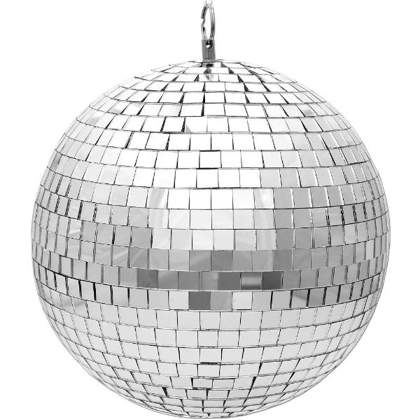 Silver Mirror Disco Ball - 30cm