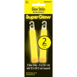 Load image into Gallery viewer, 2 Pack Yellow Glow Sticks - 10cm - The Base Warehouse