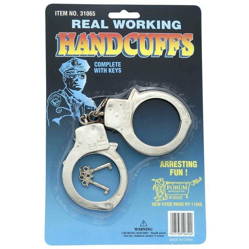 Real Working Metal Handcuffs with Keys - The Base Warehouse