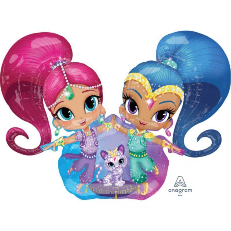 Airwalker Shimmer & Shine Foil Balloon - 134cm x 111cm - The Base Warehouse