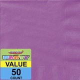 Load image into Gallery viewer, 50 Pack Pretty Purple Beverage Napkins - 25.4cm x 25.4cm - The Base Warehouse
