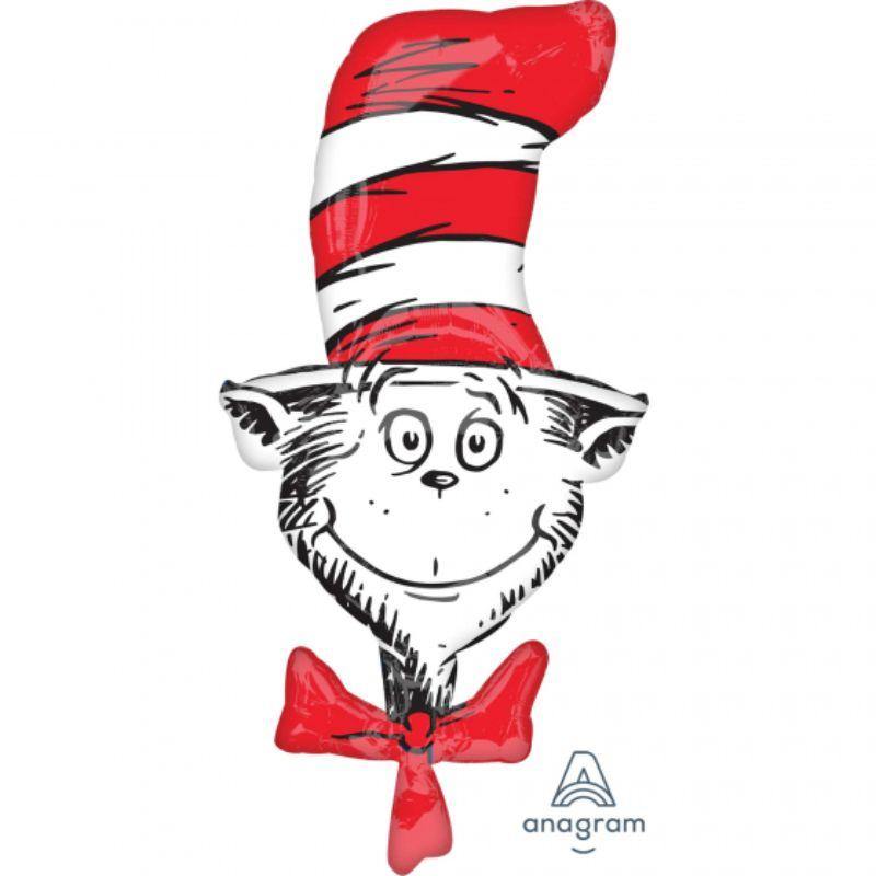 Dr Seuss Foil Balloon - 50cm x 106cm - The Base Warehouse