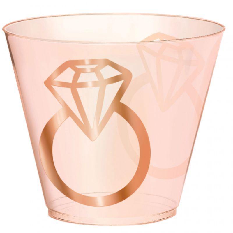 30 Pack Blush Wedding Tumblers - 266ml - The Base Warehouse