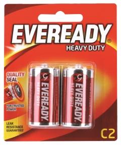 2 Pack Eveready C Heavy Duty Battery