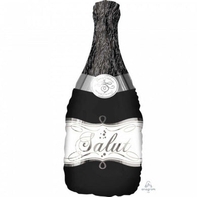 SuperShape Black Bubbly Wine Bottle - 35cm x 91cm - The Base Warehouse