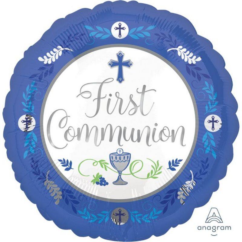 Communion Day Boy Foil Balloon - 45cm - The Base Warehouse