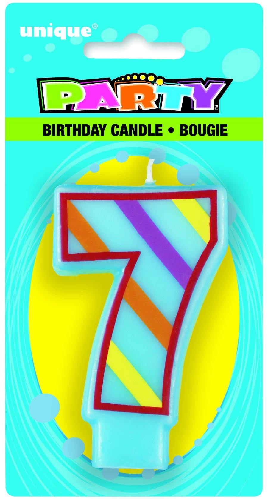 Numeral 7 Decorative Candle
