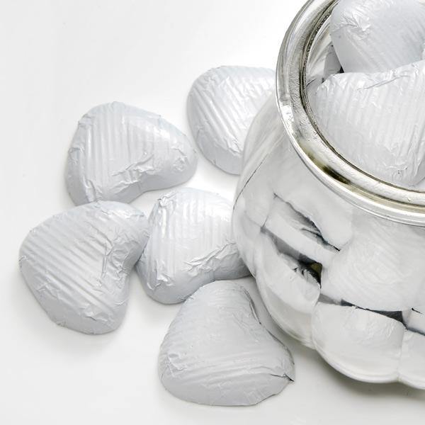 White Chocolate Hearts - The Base Warehouse