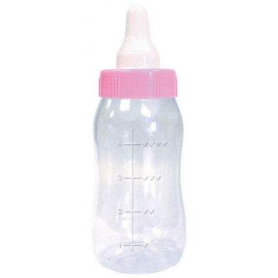 Baby Shower Pink Plastic Baby Bottle Bank - 28cm - The Base Warehouse
