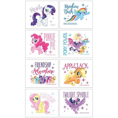 8 Pack My Little Pony Friendship Adventures Tattoo Favor - The Base Warehouse