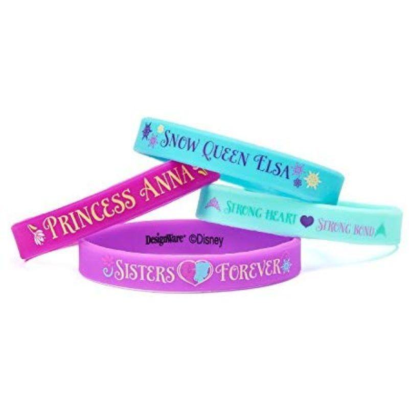 4 Pack Frozen Rubber Bracelet Favor