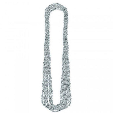 Silver Metallic Necklace - 76cm - The Base Warehouse