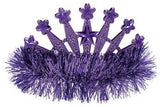 Load image into Gallery viewer, Purple Tinsel Tiara - The Base Warehouse