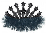 Load image into Gallery viewer, Black Tinsel Tiara