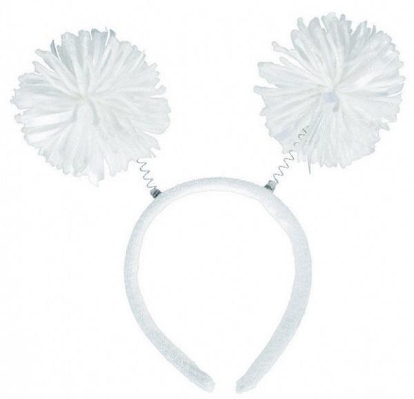 White Pom Pom Headbopper - The Base Warehouse