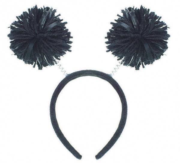 Black Pom Pom Headbopper - The Base Warehouse