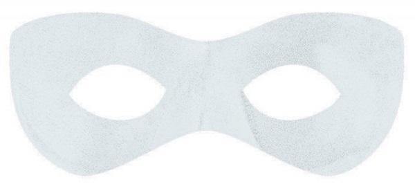 White Super Hero Mask - The Base Warehouse