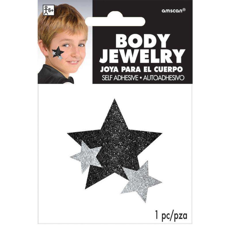 Black Glitter Star Body Jewelry - The Base Warehouse