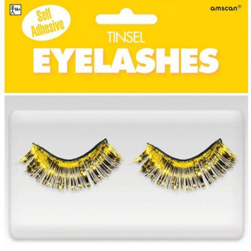 Yellow Tinsel Eyelashes