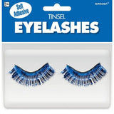 Load image into Gallery viewer, Blue Tinsel Eyelashes - The Base Warehouse