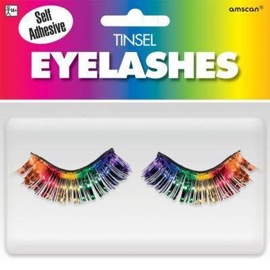 Rainbow Tinsel Eyelashes - The Base Warehouse